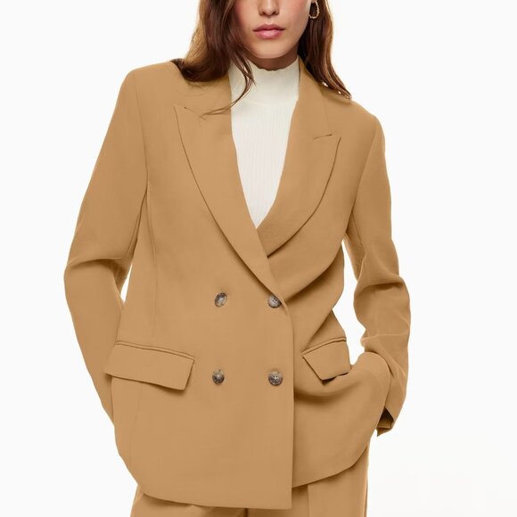 Aritzia Jackets & Blazers - 🤎 Wilfred Destiny Blazer (Camel) – Size 4 – Aritzia Classic